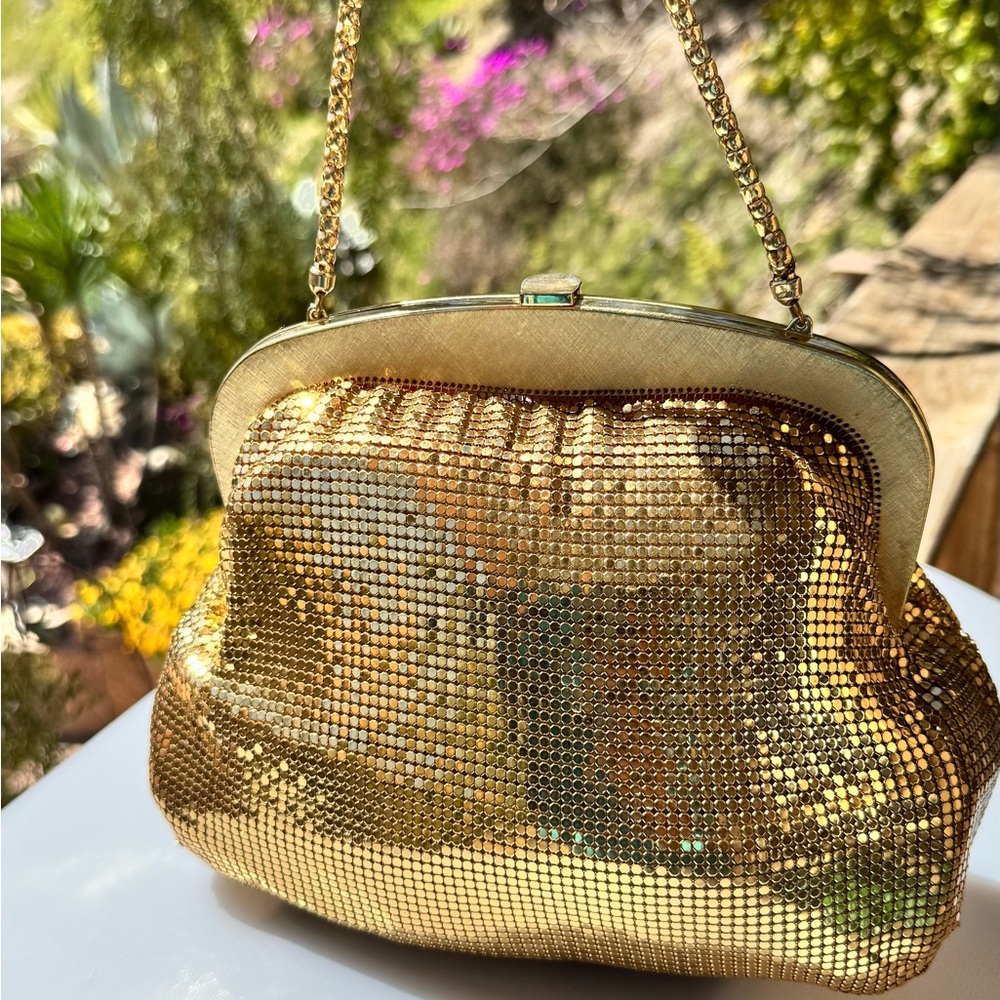 Vintage Whiting & Davis Gold Mesh Evening Bag